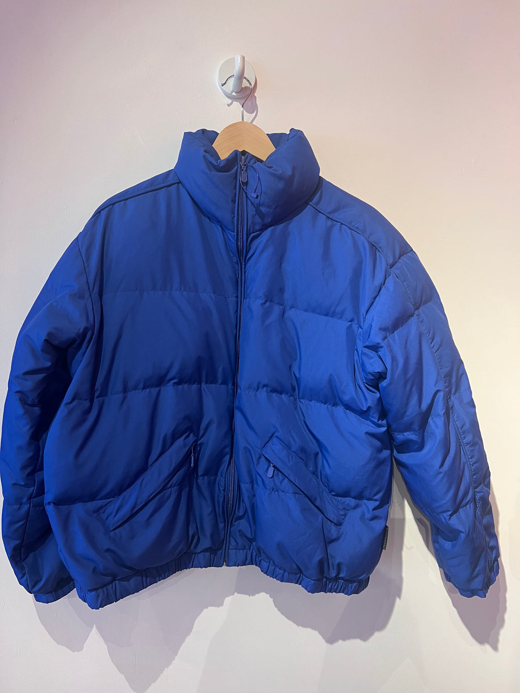 Klein Blue Quilted Down Jacket