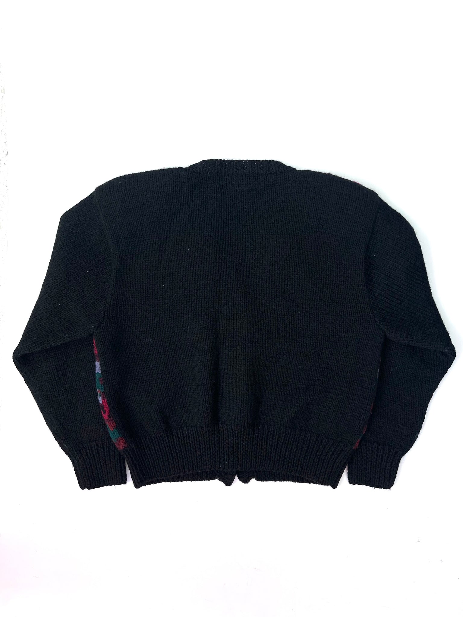 Black Wool Cardigan