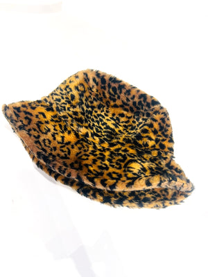 Faux Fur Leopard Hat