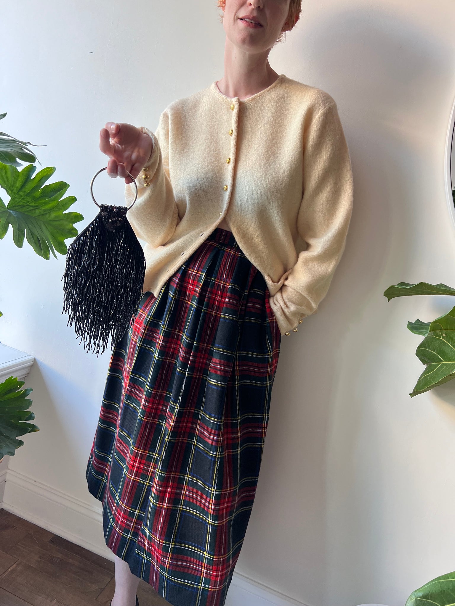 Plaid Tartan Wool Skirt