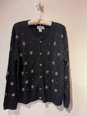 Black Star Woven Sweater