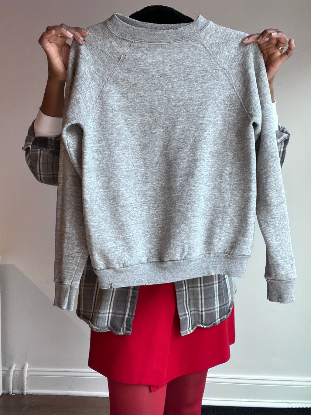 Grey Raglan Sweatshirt