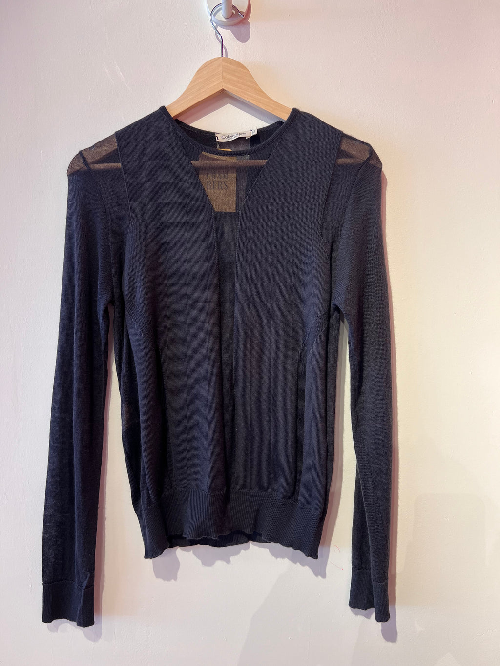 Navy Cashmere Sweater by Calvin Klein