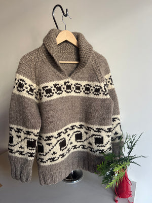 Cocoa Cowichan Wool Sweater