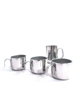 Guido Bergna 4pc Stainless Steel Espresso Set