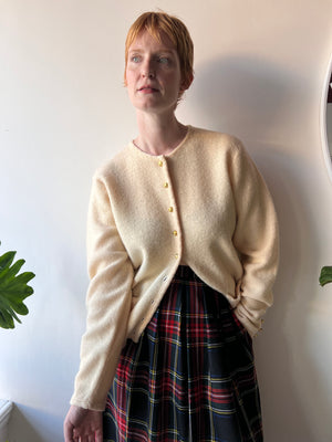 Boiled Wool Cardigan