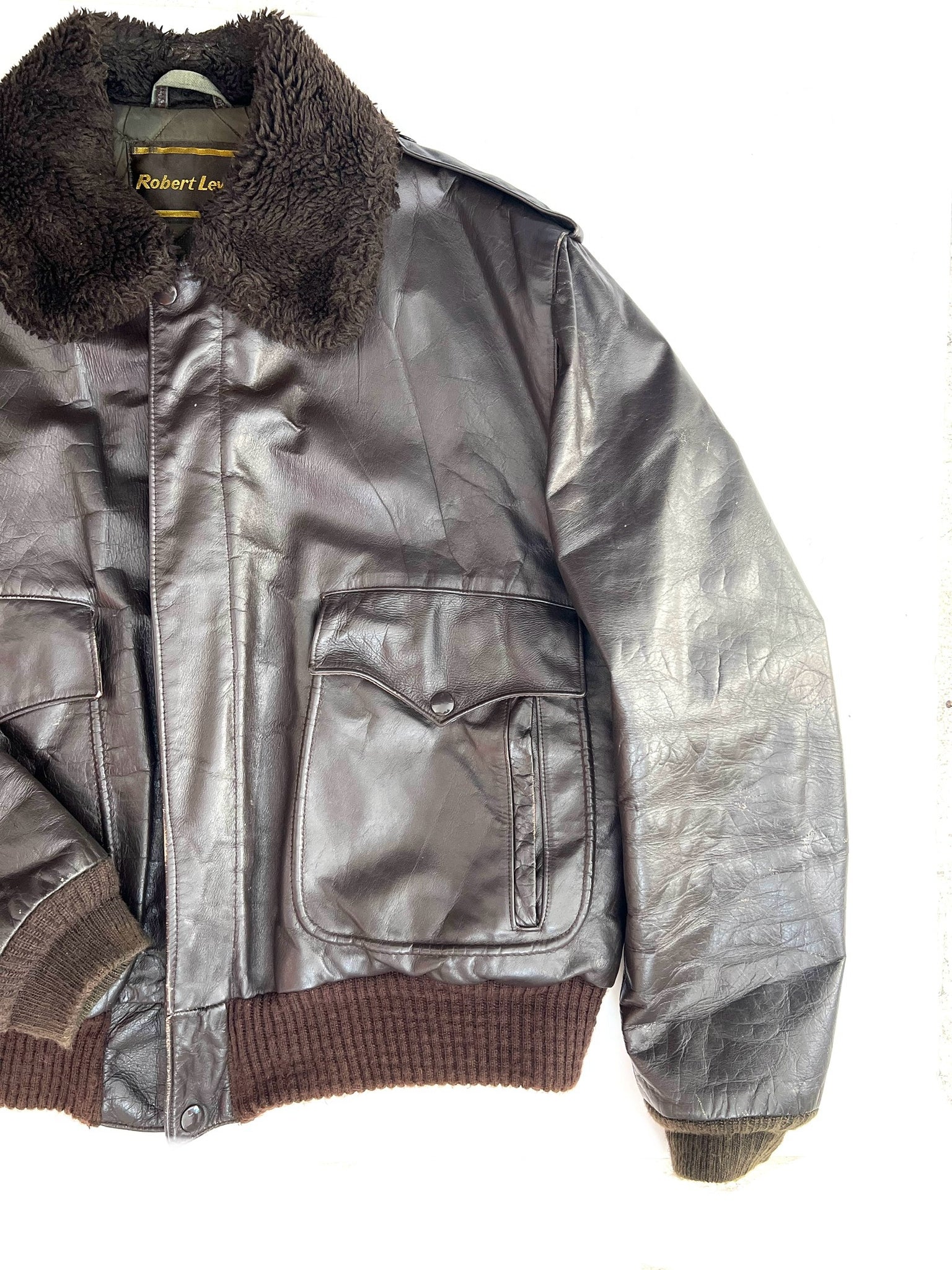 Classic Leather Bomber Jacket