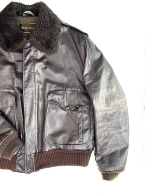 Classic Leather Bomber Jacket