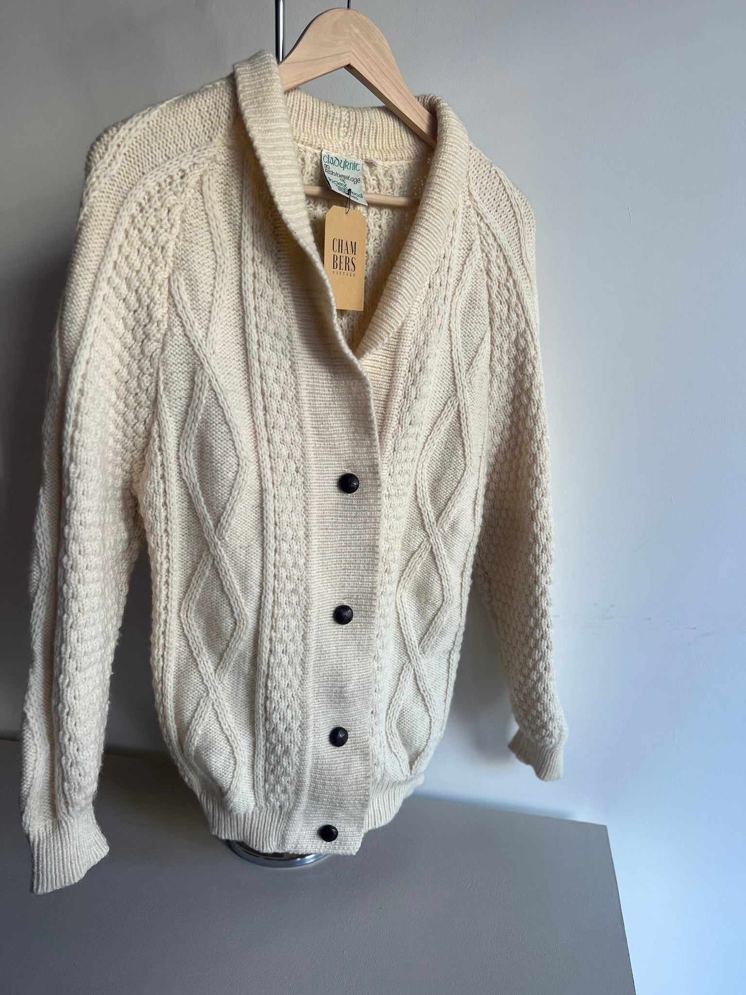 Wool Fishermans Cardigan