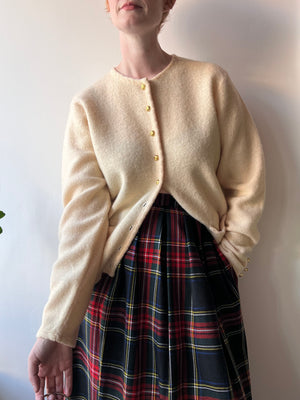 Boiled Wool Cardigan