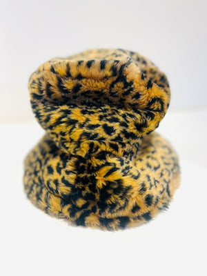 Faux Fur Leopard Hat