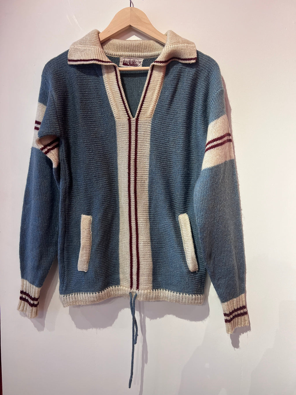 Wedgewood Blue Collared Sweater