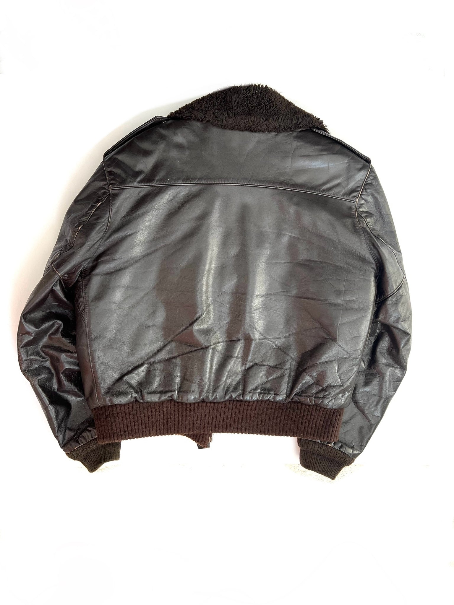 Classic Leather Bomber Jacket