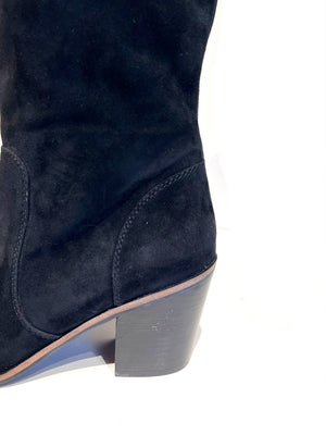 Black Suede Boots by Cole Haan