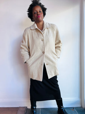 Cream Wool Coat