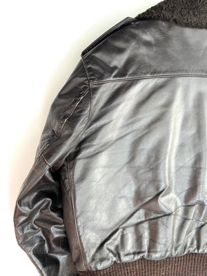 Classic Leather Bomber Jacket