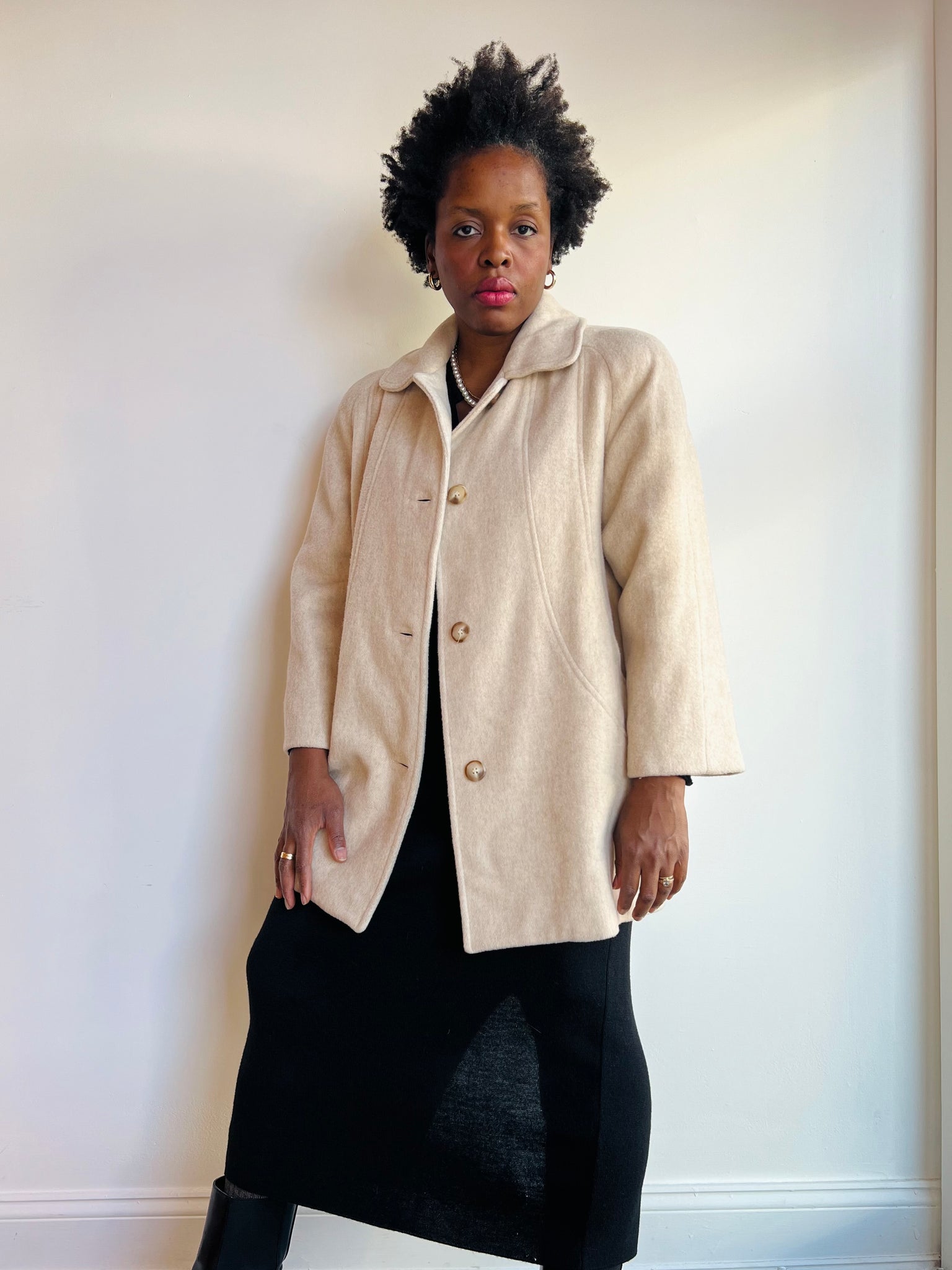 Cream Wool Coat