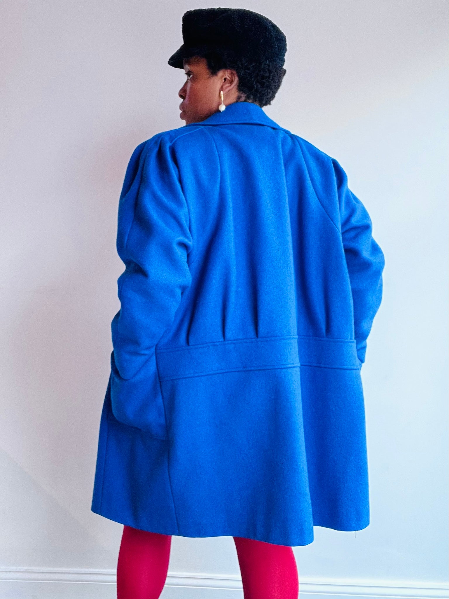 Royal Blue Wool Coat