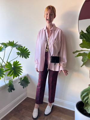 Pink Pinstriped Shirt