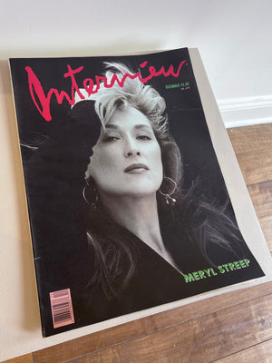 Interview Magazine - Meryl Streep December, 1988