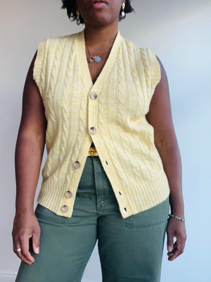 Canary Yellow Sweater Vest