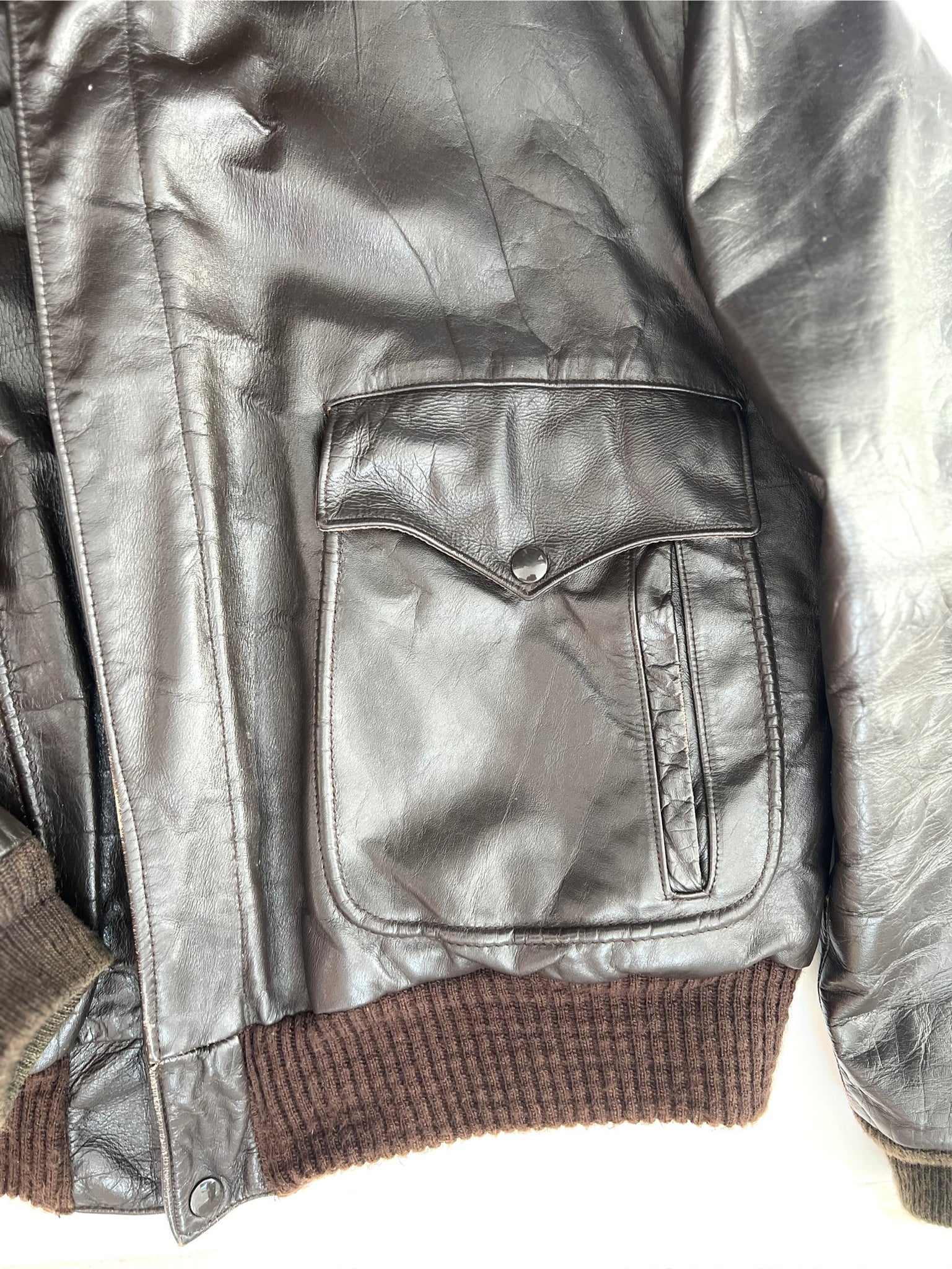 Classic Leather Bomber Jacket