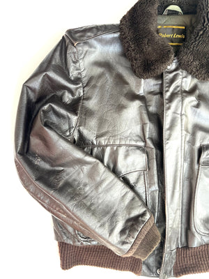 Classic Leather Bomber Jacket