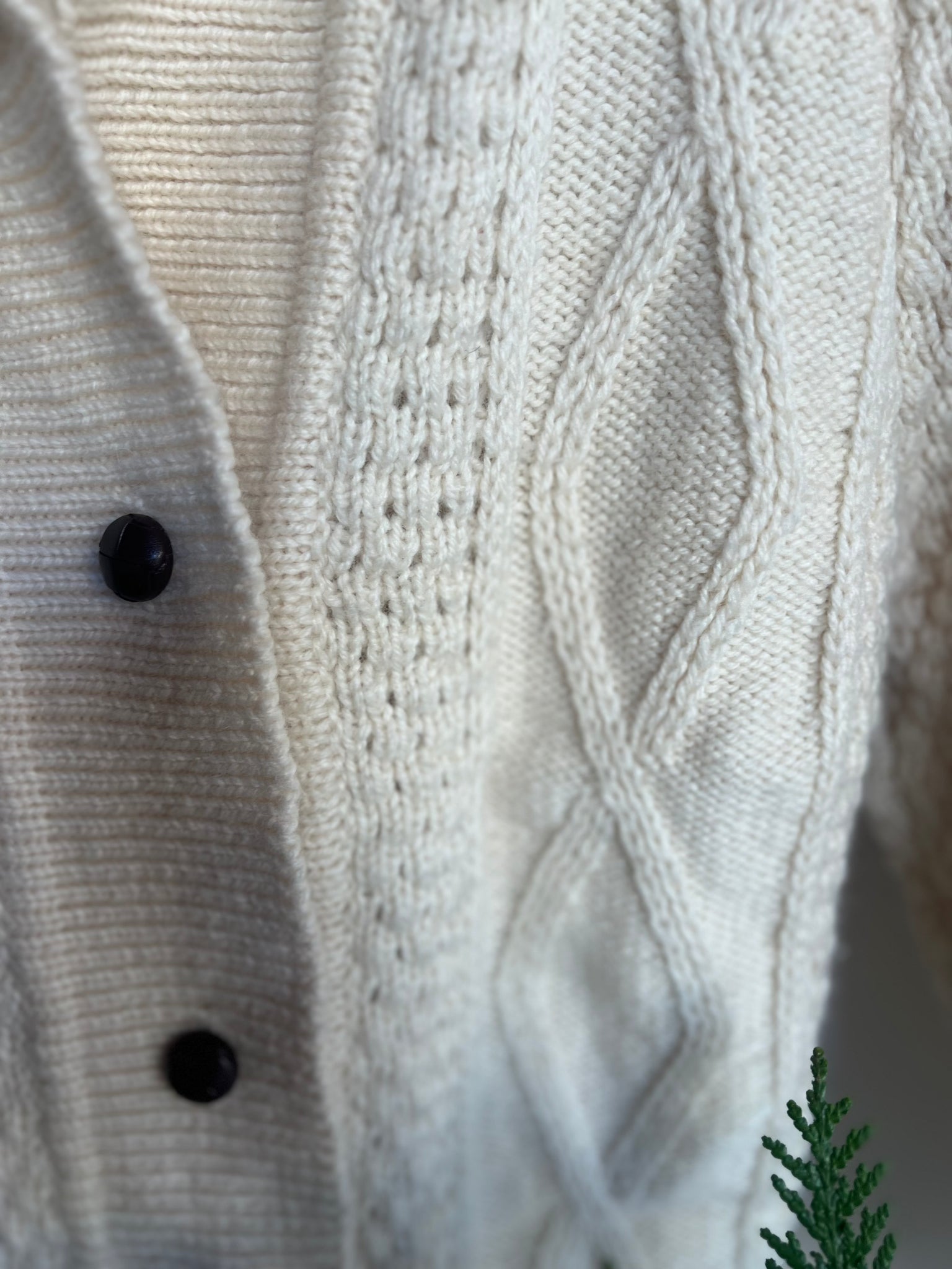 Wool Fishermans Cardigan