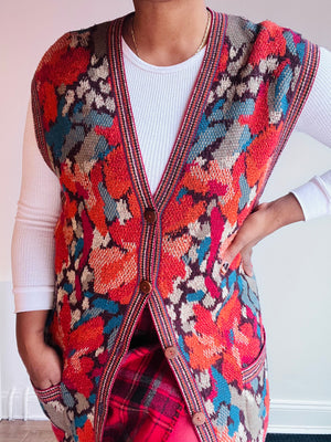 Autumnal Bloom Knit Vest by Missoni