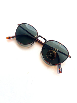 Wire Rim Tortoise Sunglasses